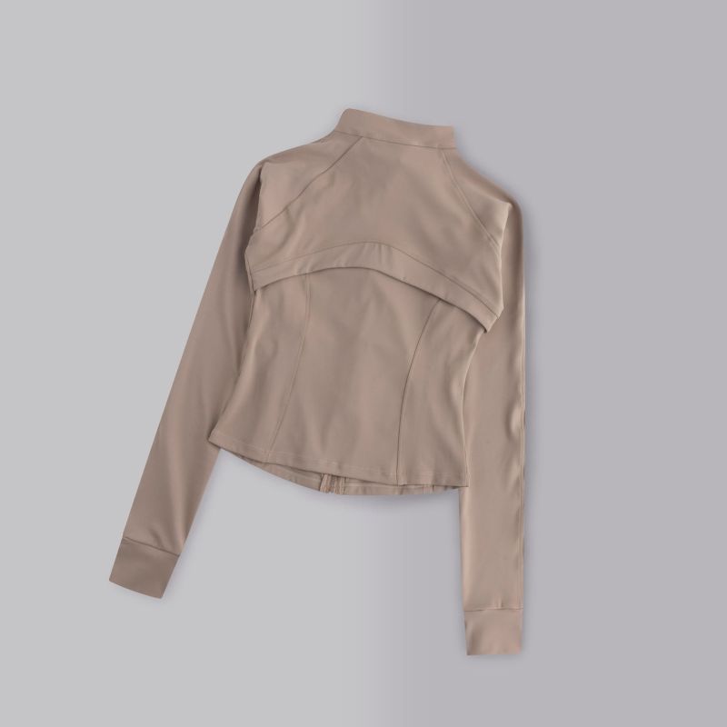Women's quick-drying sports jacket, new summer style, white, slim fit, yoga top, running, cycling, tight-fitting long-sleeved fitness wear