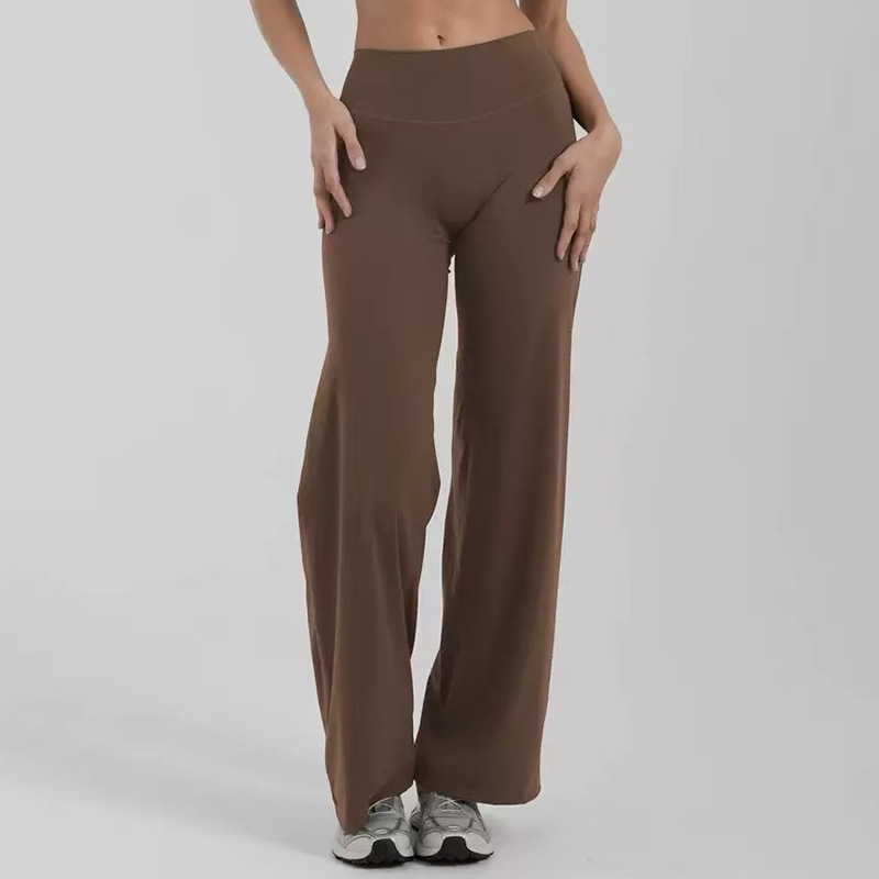 New yoga pants, straight leg wide-leg pants, sports pants, casual, loose fit, fitness, running, outerwear, quick-drying yoga pants