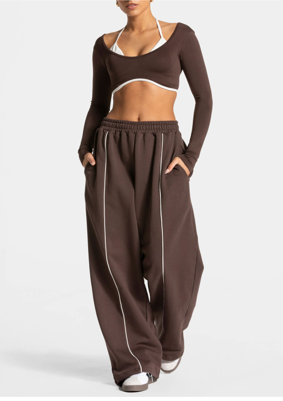 HQ-K777-CK Loose Yoga Pants: Stylish, Comfortable, Casual, Straight Leg