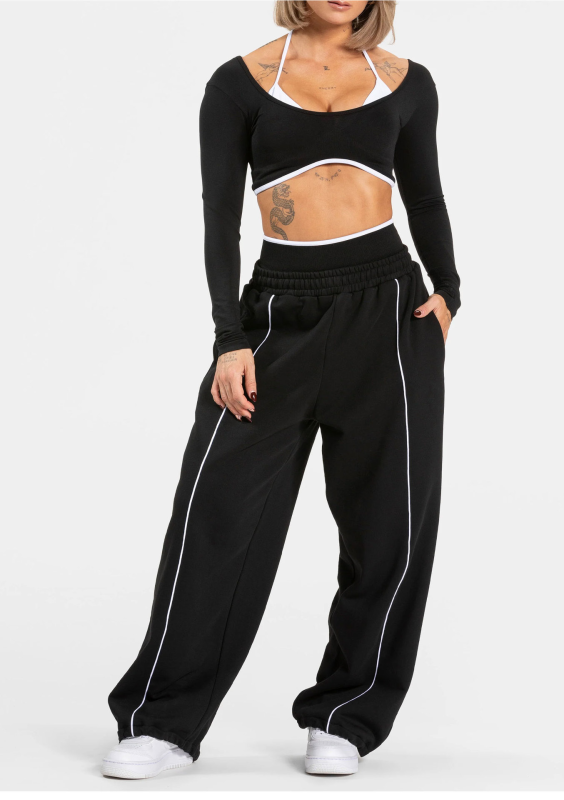 HQ-K777-CK Loose Yoga Pants: Stylish, Comfortable, Casual, Straight Leg
