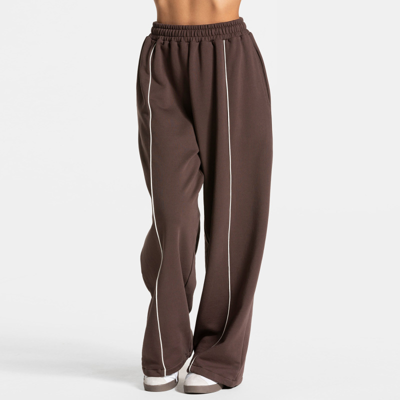 TEVE Cross-Border Loose Yoga Pants: Stylish, Comfortable, Casual, Straight Leg, Wide Leg, Elastic, High Waist Fitness Pants
