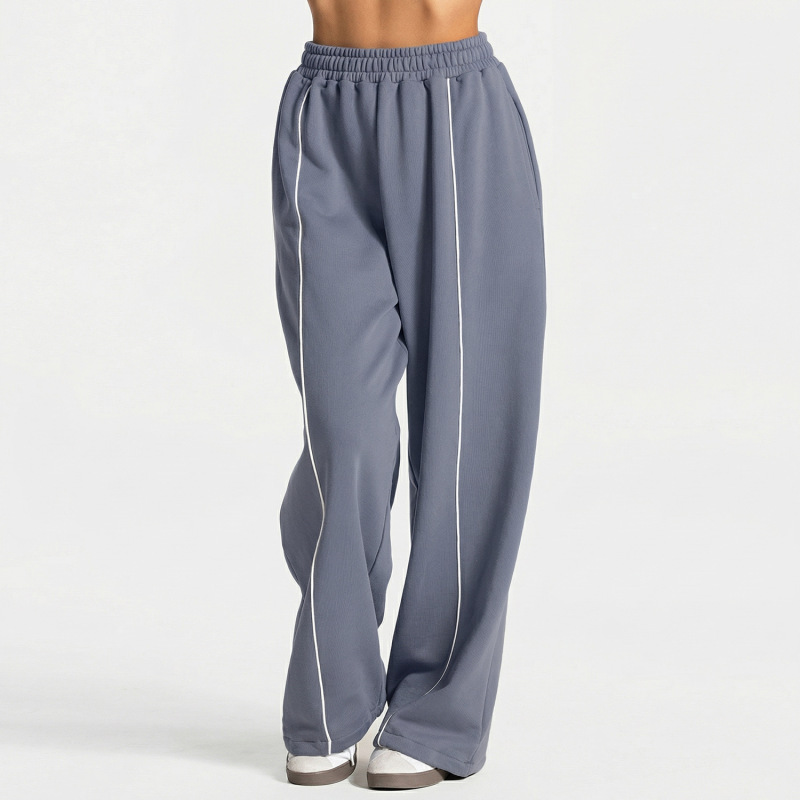 TEVE Cross-Border Loose Yoga Pants: Stylish, Comfortable, Casual, Straight Leg, Wide Leg, Elastic, High Waist Fitness Pants