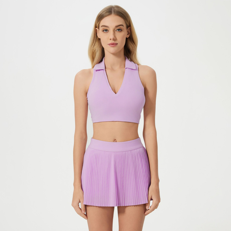 DQ-D25009-WQQ Nude Yoga Vest Running Tennis Fitness Yoga