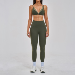 6116-1 Bra + 6116 Pants - Moss Green