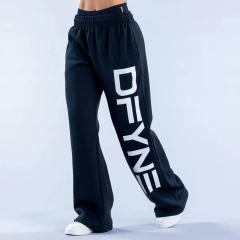 Black wide-leg pants
