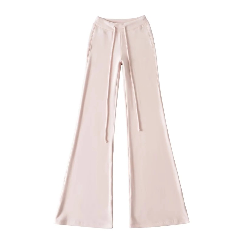 Korean Pink Sports Suit for Women in Autum, Waist-Cinching Hooded Fleece Jacket + Yoga Micro-Flared Pants for Women