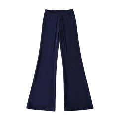 Navy blue micro flared pants