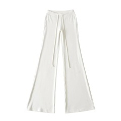 Off-white micro-flared pants