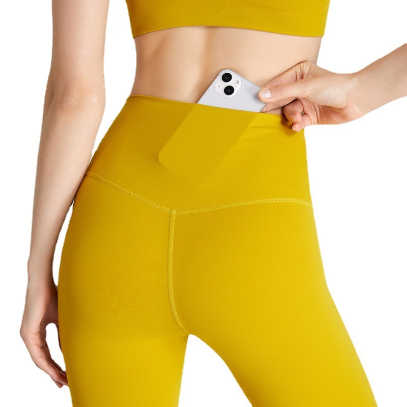 Women's high-waisted, quick-drying yoga pants with no embarrassing seams, wholesale fitness pants/fitness wear.