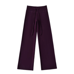 Dark purple casual pants