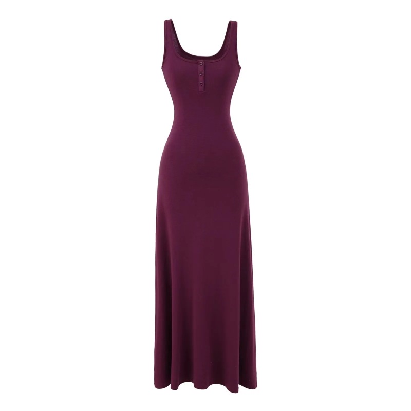 Gentle Style U-Neck Vest Dress + Round Neck Single-Breasted Long-Sleeved Cardigan Top Pure Desire Two-Piece Set