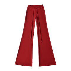 Burgundy casual pants