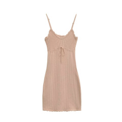 Pink suspender skirt q142
