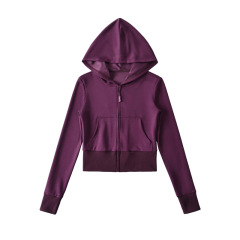 dark purple coat