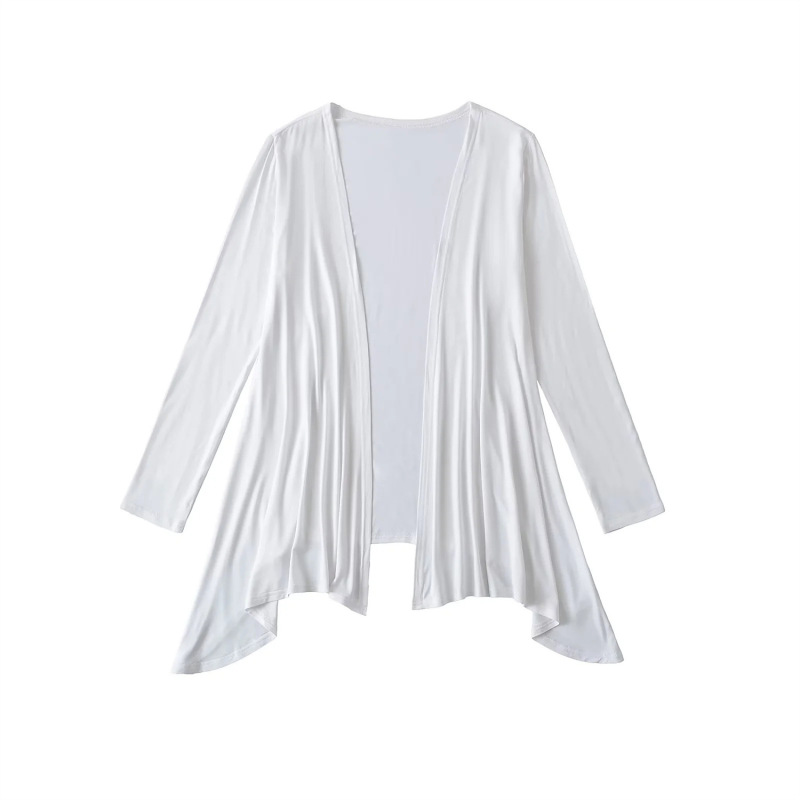 Pure Desire, Lazy Feeling, Asymmetrical Outer Wear, Sun Protection Cardigan Top, Halter Neck V Neck Sexy Vest Two-Piece Set