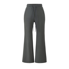 Charcoal gray flared pants
