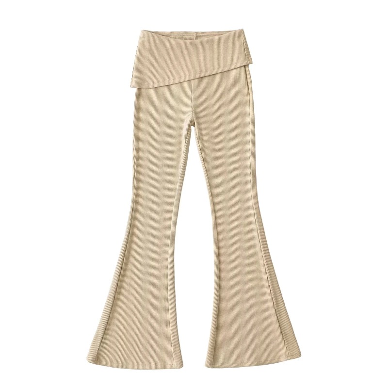 Sports Style Casual Hooded Zipper Waist Sweatshirt Jacket Slimming Cuffed Waist Micro-Flared Trousers Hot Girl Two-Piece Set