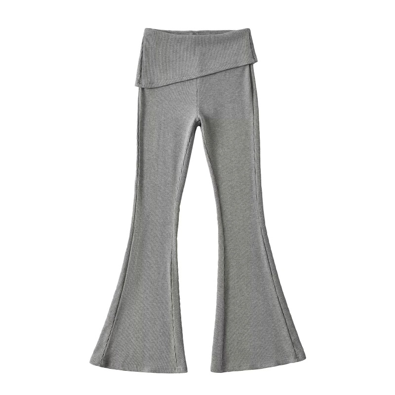 Sports Style Casual Hooded Zipper Waist Sweatshirt Jacket Slimming Cuffed Waist Micro-Flared Trousers Hot Girl Two-Piece Set