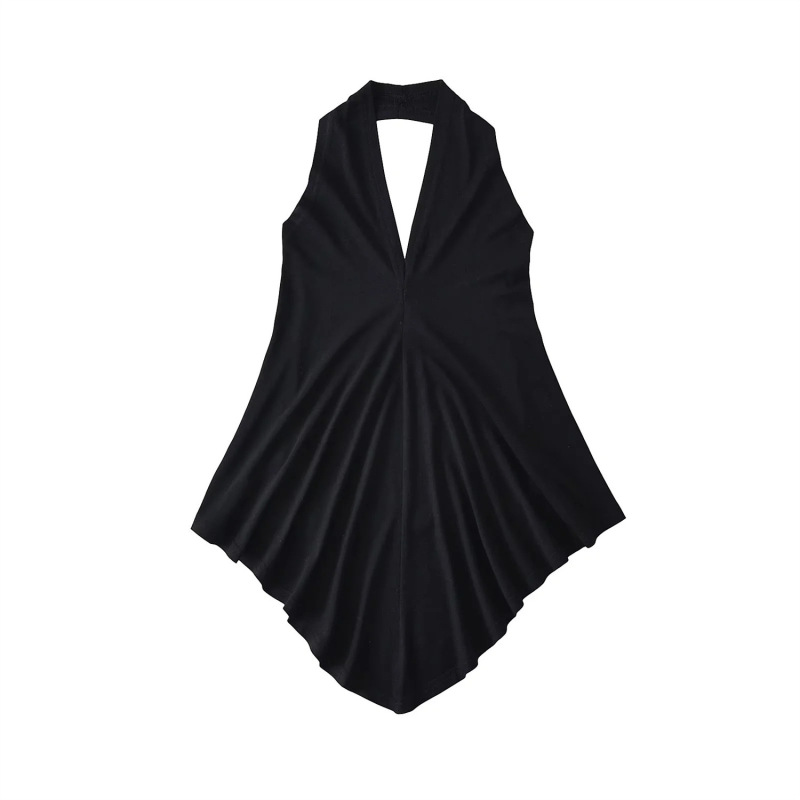 Pure Desire, Lazy Feeling, Asymmetrical Outer Wear, Sun Protection Cardigan Top, Halter Neck V Neck Sexy Vest Two-Piece Set