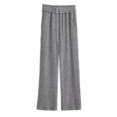 Gray straight pants