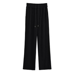 Black straight pants