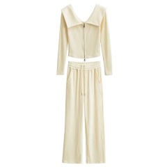 Milk apricot suit