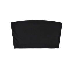 Black strapless top
