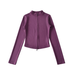 Dark purple coat