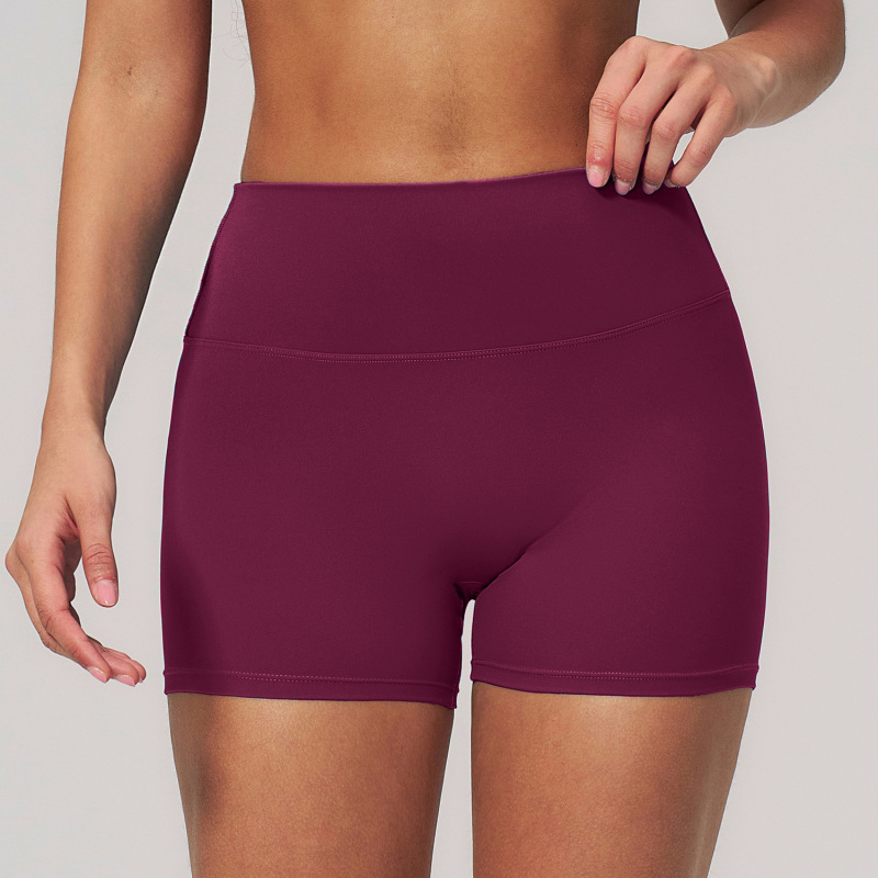 New cross-border yoga shorts for women, high-waisted, hip-lifting, tight-fitting, three-dimensional drape, sports fitness quick-drying shorts 2551