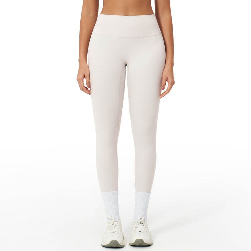 Cream-coated brushed yoga pants, quick-drying outdoor sports pants, breathable fitness trousers for women, 2551