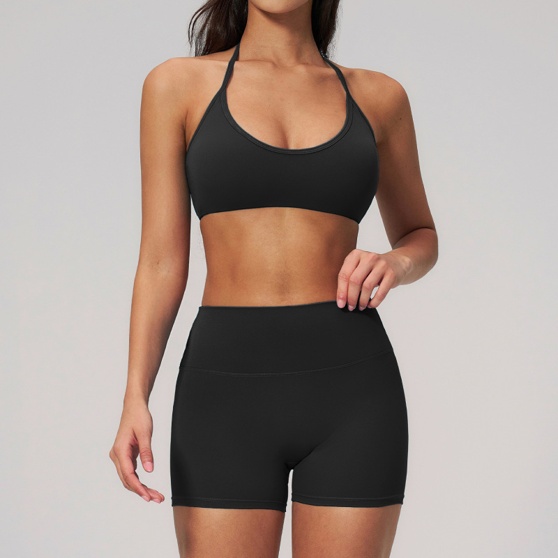 Creamy brushed breathable yoga suit set, stretchy casual yoga suit, running quick-drying fitness wear, women's 2551