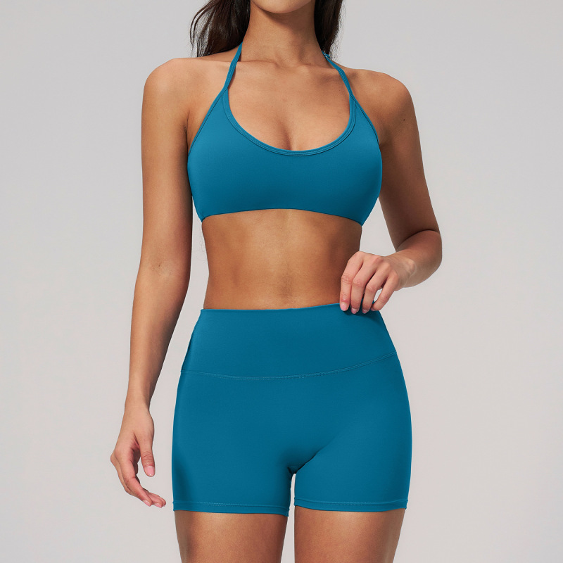 Creamy brushed breathable yoga suit set, stretchy casual yoga suit, running quick-drying fitness wear, women's 2551