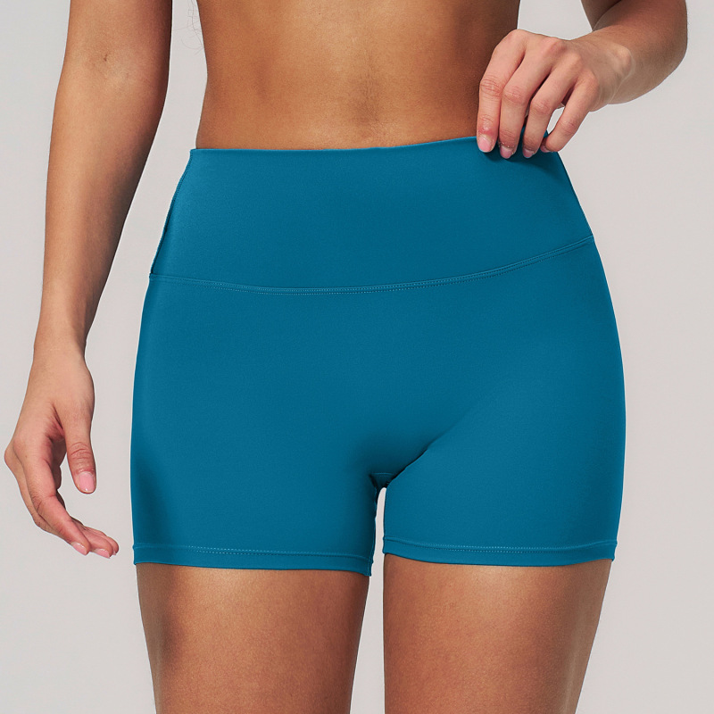 New cross-border yoga shorts for women, high-waisted, hip-lifting, tight-fitting, three-dimensional drape, sports fitness quick-drying shorts 2551