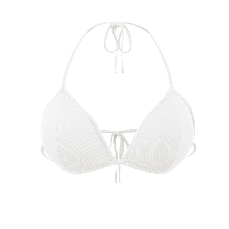 Pure Desire Halter Neck Beauty Back Bra Women's Short V-Neck Pure Desire Tie-Up Base Triangle Cup Bra Camisole Sports Vest