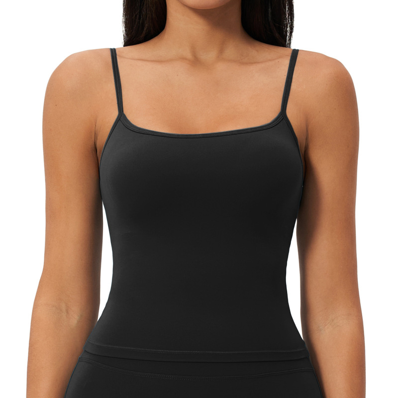 New cross-border style thin-strapped vest, tight-fitting inner and outer layer sports bra running fitness vest for women, 2551