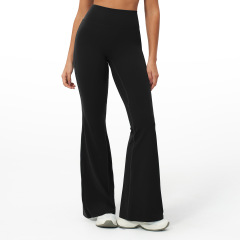 QSY-FCK2551-2-CK   High waisted tight flared pants