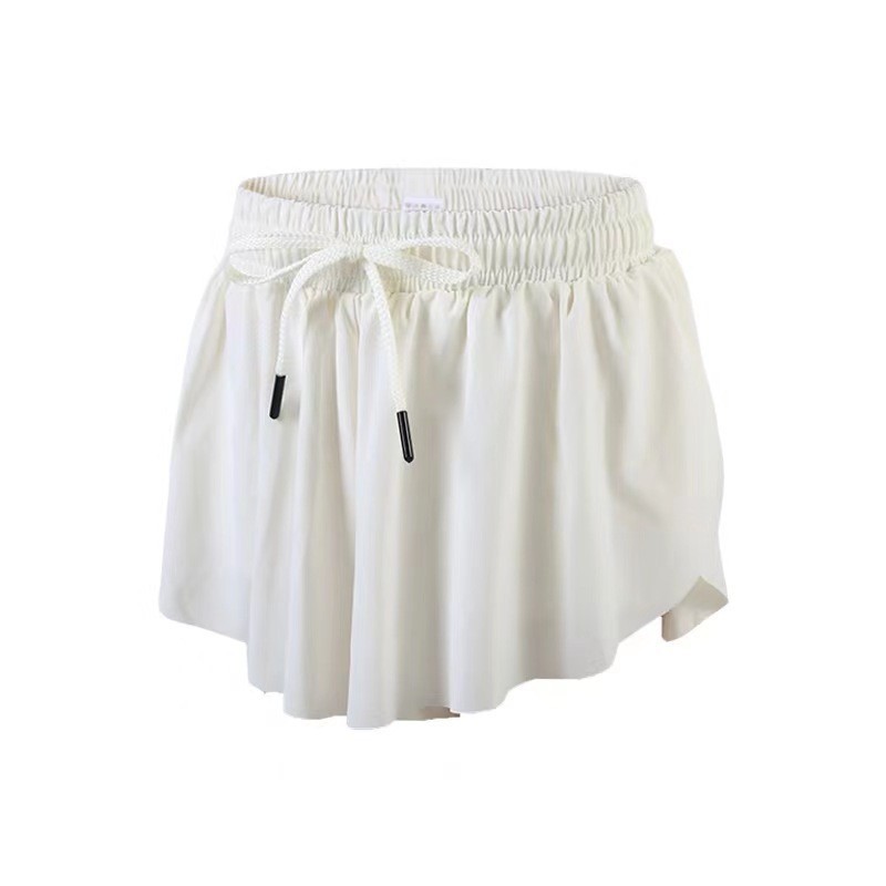 Sports Shorts Women's Elegant Shorts with Spandex Lining 2-in-1 Youth Butterfly Skirt Suitable for Fitness Running