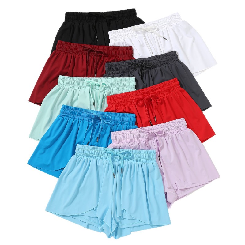 Sports Shorts Women's Elegant Shorts with Spandex Lining 2-in-1 Youth Butterfly Skirt Suitable for Fitness Running