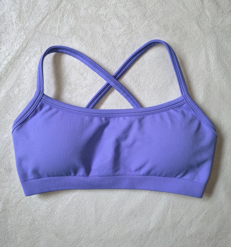 High-Elastic Ultra-Fine Matte Nylon Lycra Spandex Three-Way Detachable Shoulder Straps Seamless Fitness Bra Sports Bra