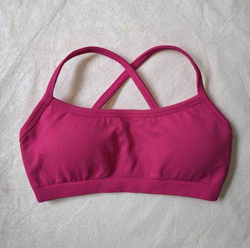 High-Elastic Ultra-Fine Matte Nylon Lycra Spandex Three-Way Detachable Shoulder Straps Seamless Fitness Bra Sports Bra