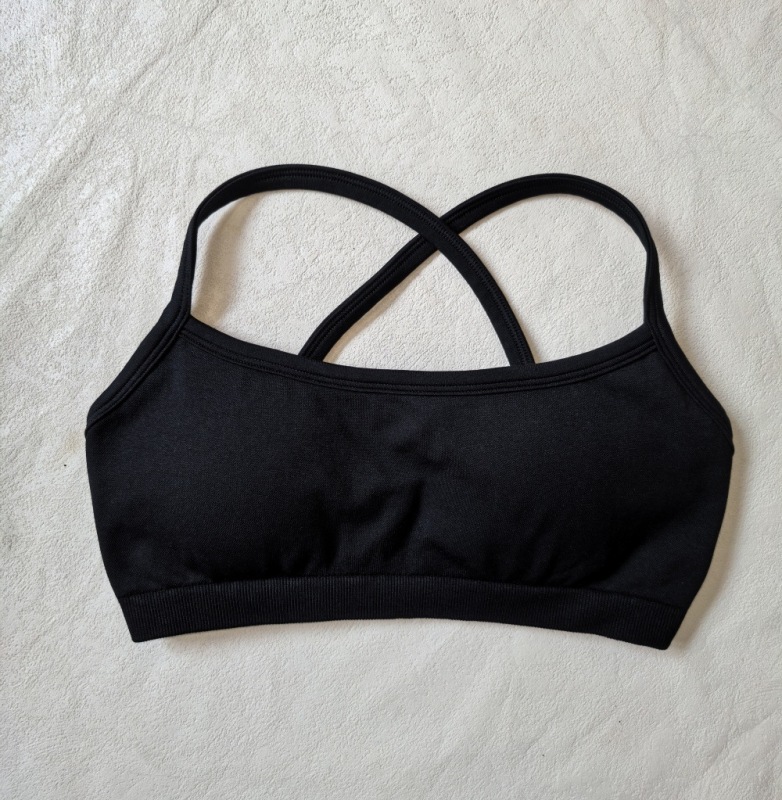 High-Elastic Ultra-Fine Matte Nylon Lycra Spandex Three-Way Detachable Shoulder Straps Seamless Fitness Bra Sports Bra