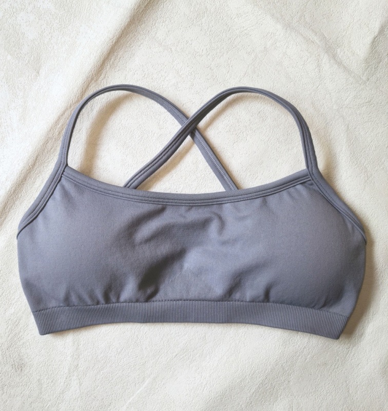 High-Elastic Ultra-Fine Matte Nylon Lycra Spandex Three-Way Detachable Shoulder Straps Seamless Fitness Bra Sports Bra