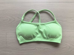 Fluorescent green bra