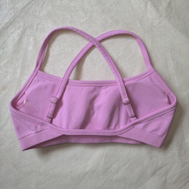 High-Elastic Ultra-Fine Matte Nylon Lycra Spandex Three-Way Detachable Shoulder Straps Seamless Fitness Bra Sports Bra