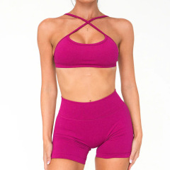 Wildberry red bra and shorts set