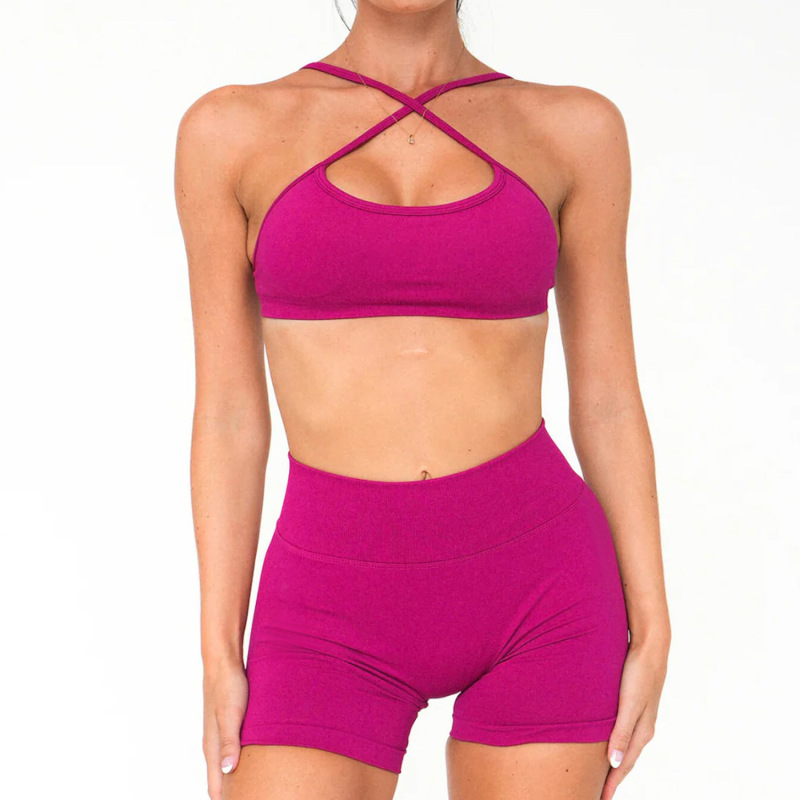 PY-Q4288-TZ     Seamless Fitness Bra Sports Suit