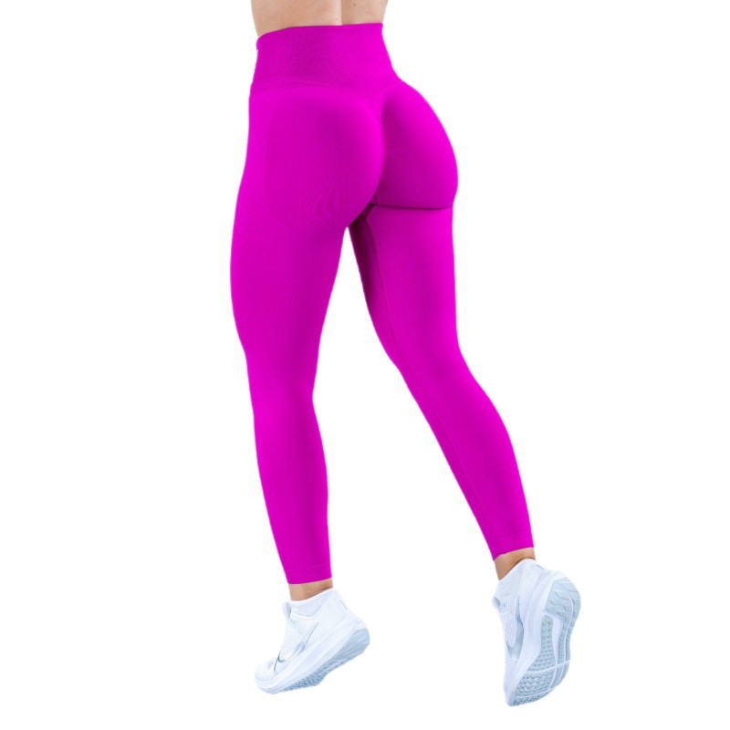 Cross-Border Amazon High-Waisted Butt-Lifting Lycra Seamless Fitness Cropped Yoga Pants Sports Pants for Women