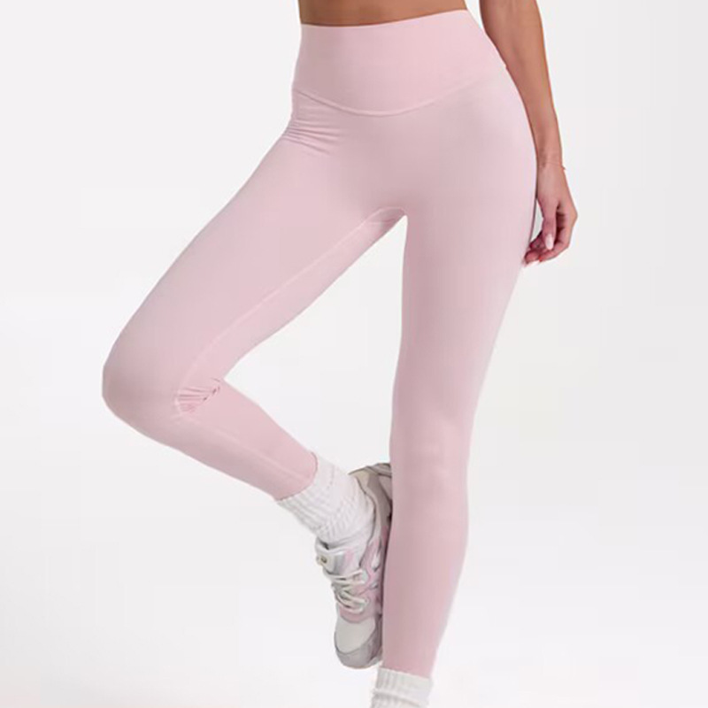 Women's cross-border European and American style yoga pants, sports pants, high-waisted, hip-lifting, tummy-slimming fitness pants, running quick-drying Pilates tights