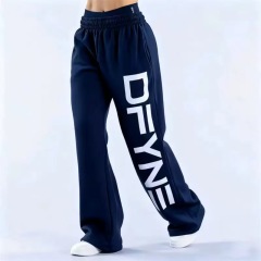 Navy blue wide leg pants