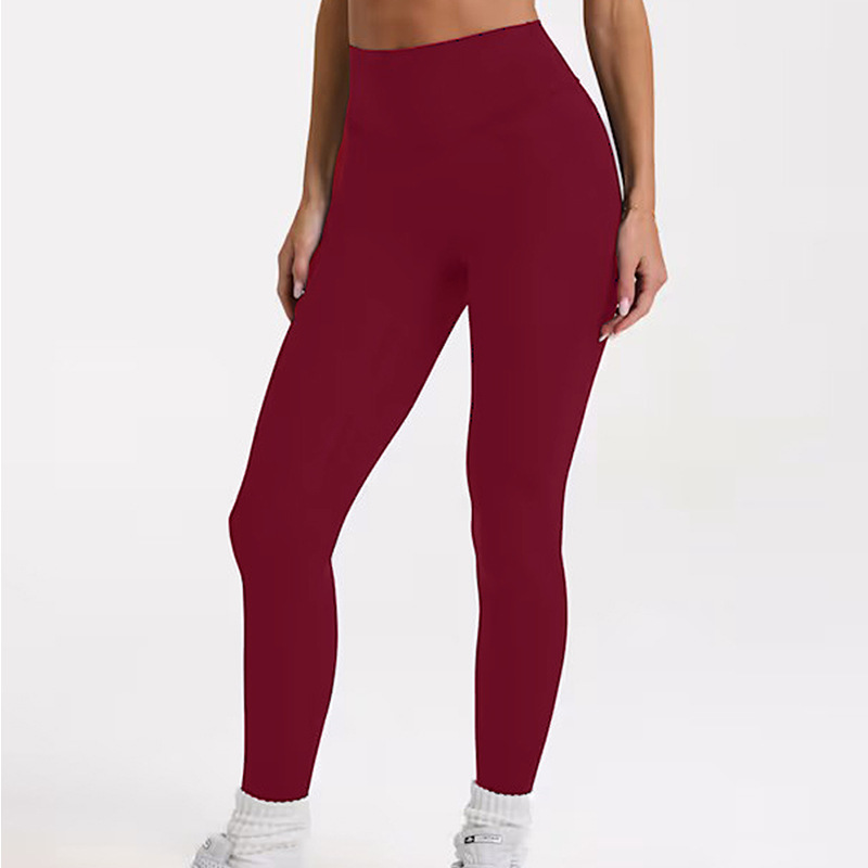 Women's cross-border European and American style yoga pants, sports pants, high-waisted, hip-lifting, tummy-slimming fitness pants, running quick-drying Pilates tights